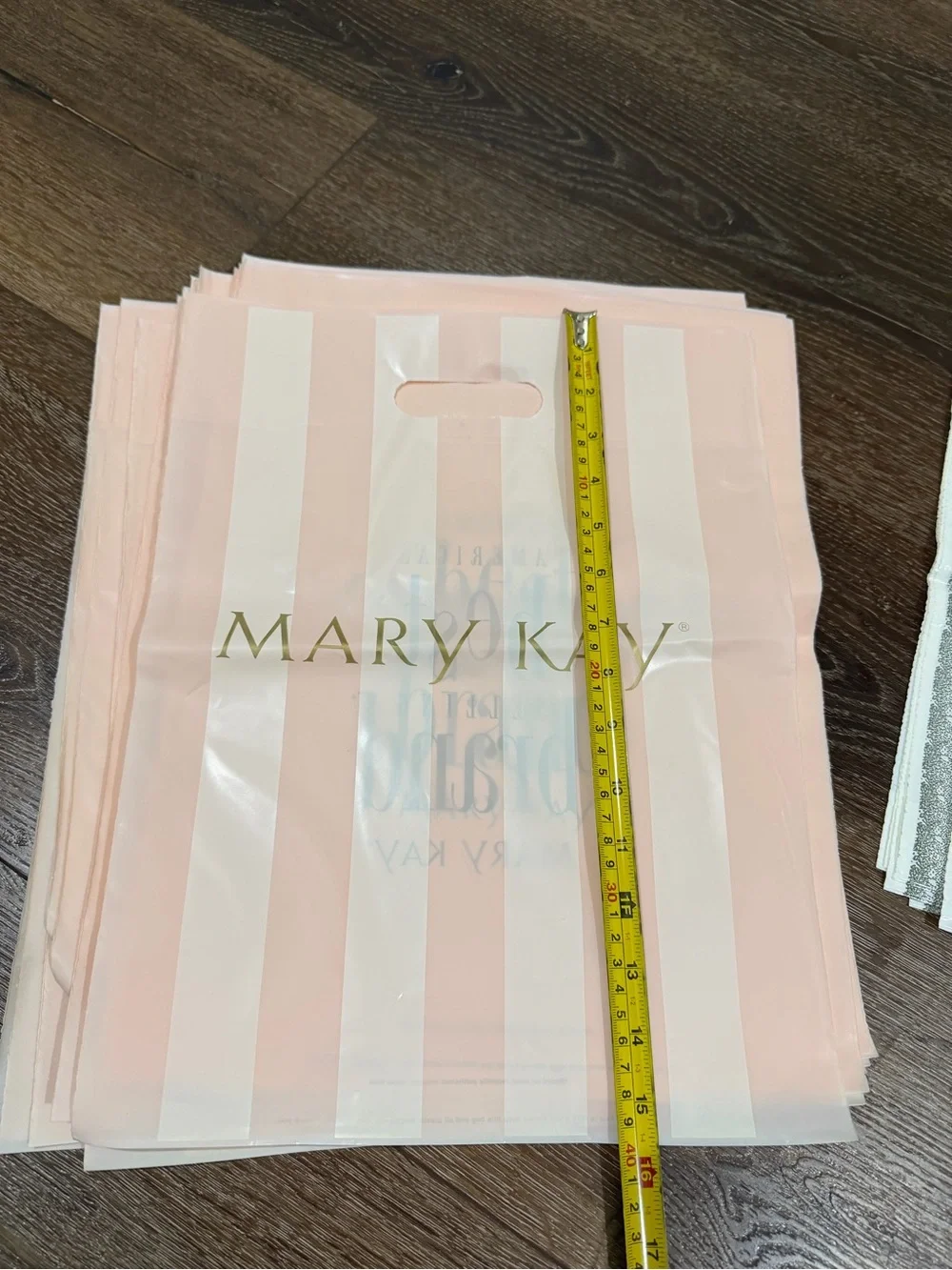 Mary Kay cosmetics bag light pink and Olive Green 37 total